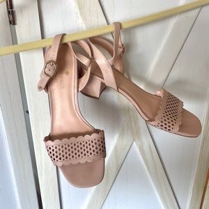 Kate Spade pink block heel sandals